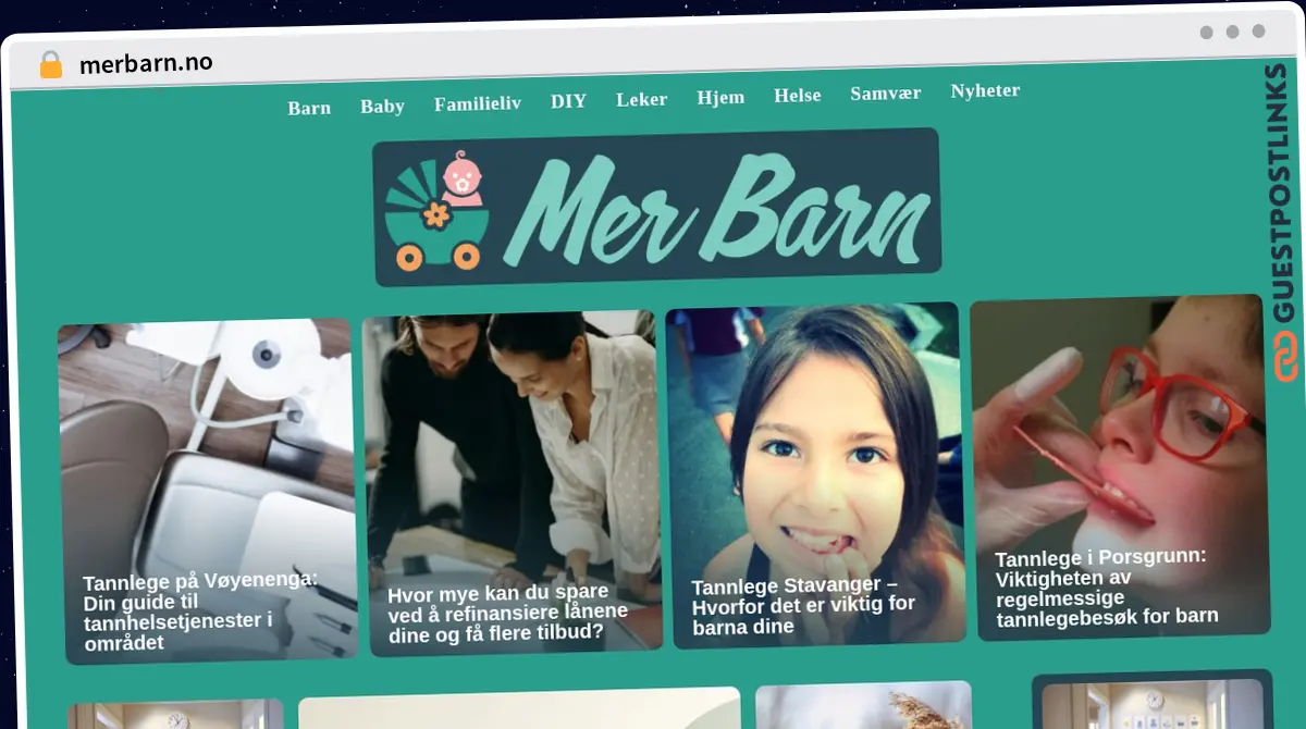 Publish Guest Post on merbarn.no