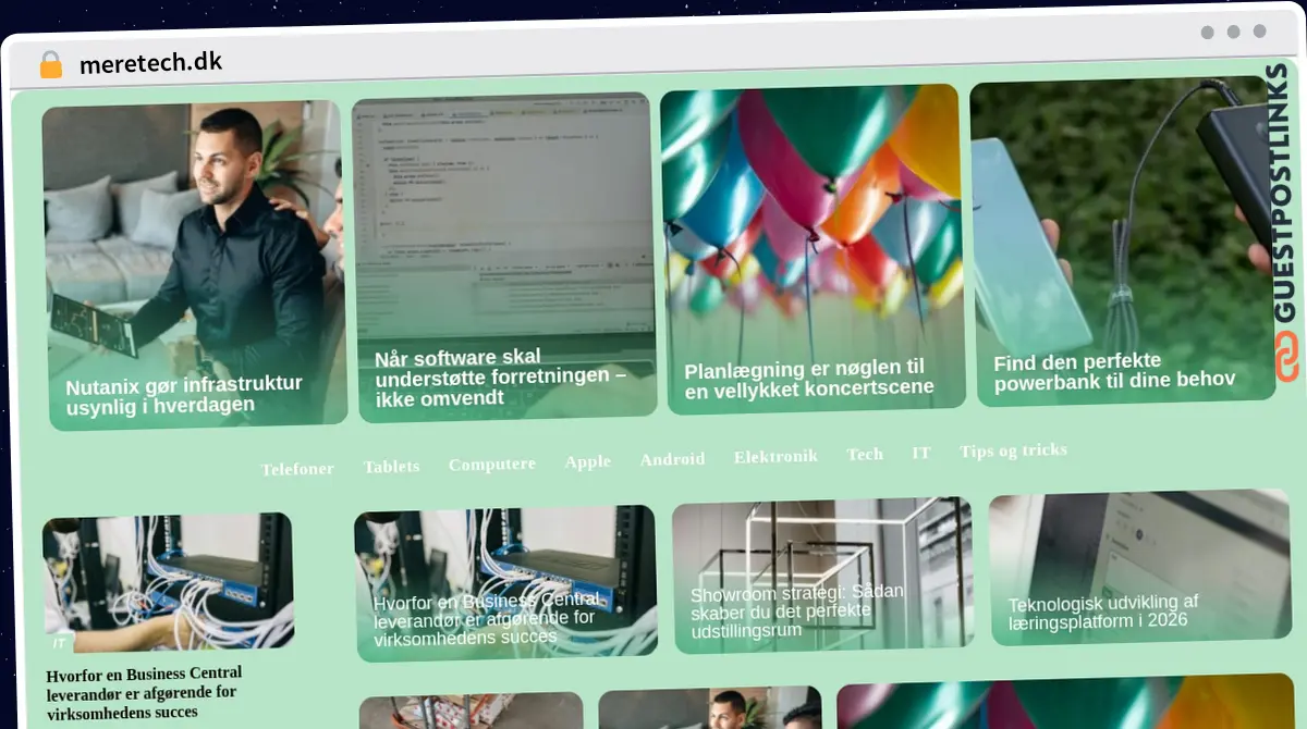 Publish Guest Post on meretech.dk