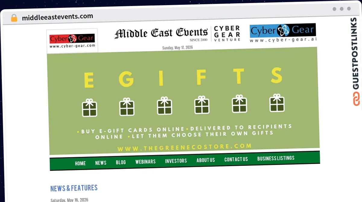 Publish Guest Post on middleeastevents.com
