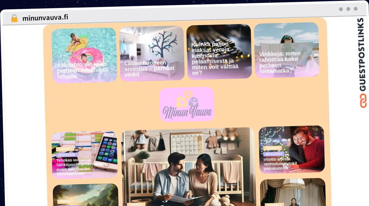 Publish Guest Post on minunvauva.fi