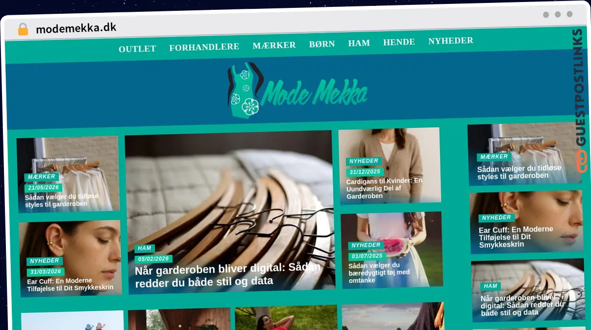 Publish Guest Post on modemekka.dk