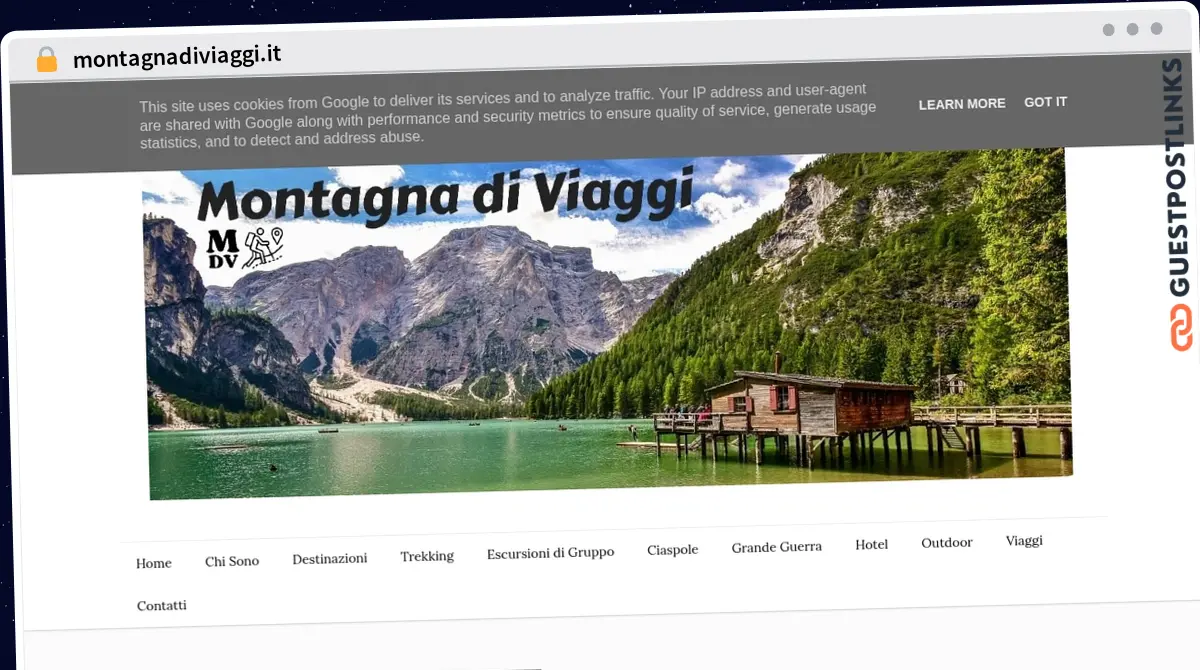 Publish Guest Post on montagnadiviaggi.it