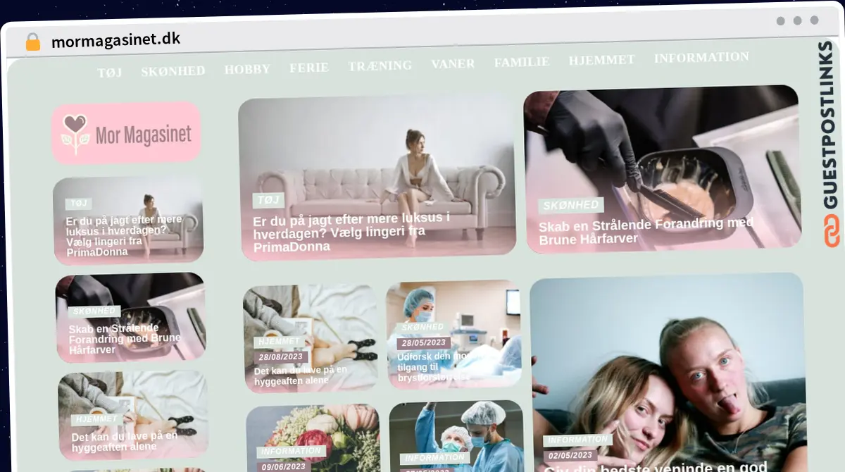 Publish Guest Post on mormagasinet.dk