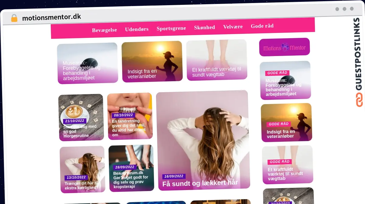 Publish Guest Post on motionsmentor.dk