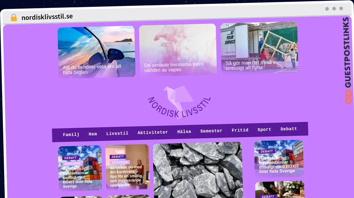 Publish Guest Post on nordisklivsstil.se