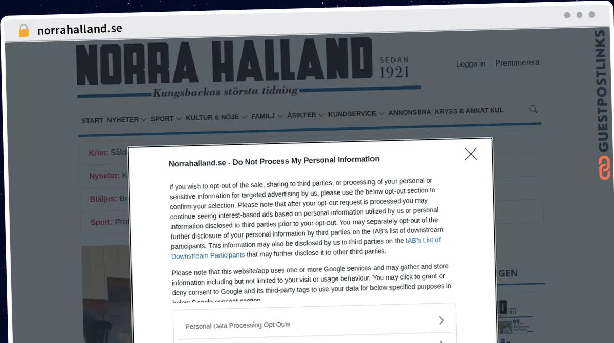 Publish Guest Post on norrahalland.se