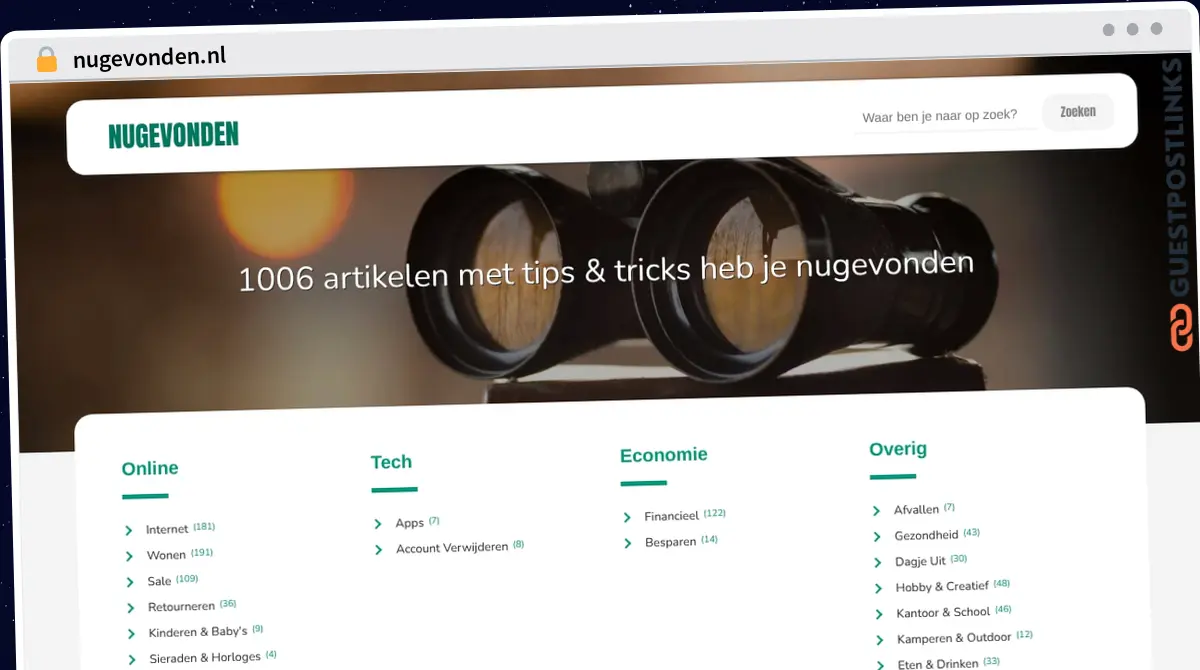 Publish Guest Post on nugevonden.nl