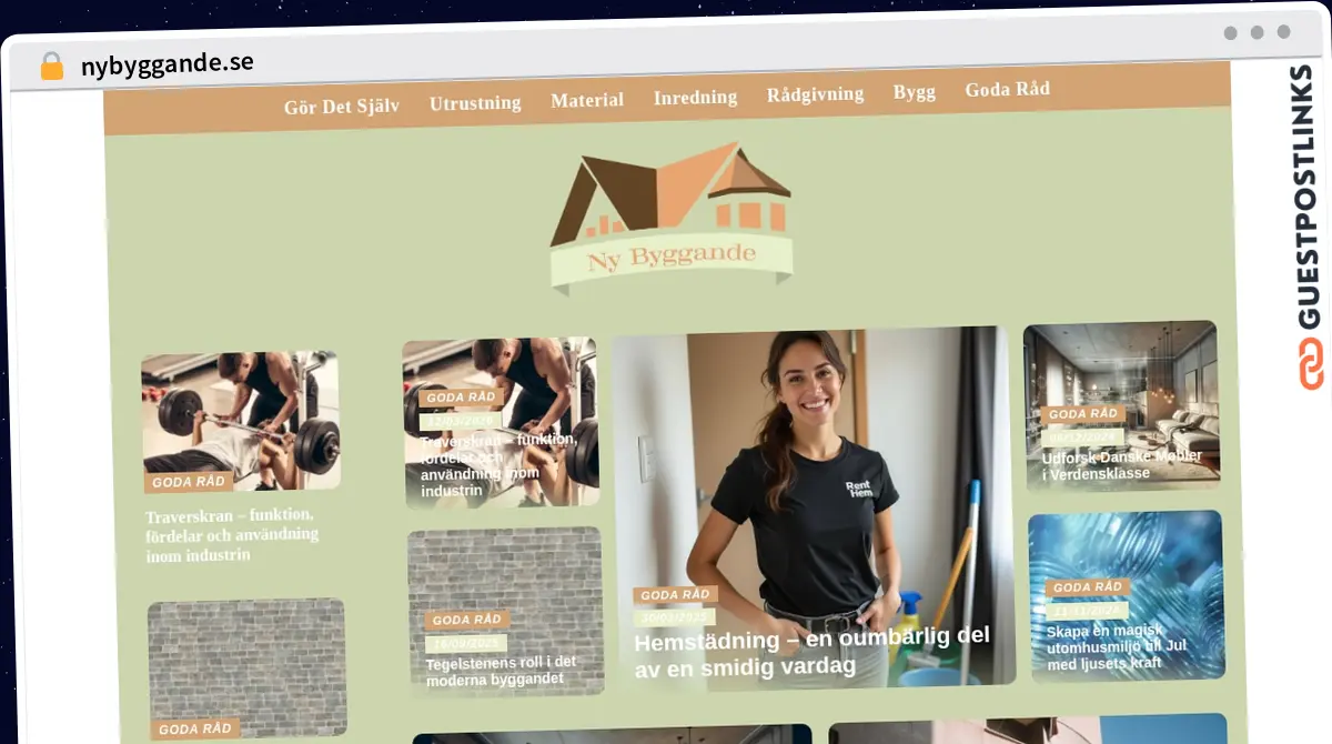 Publish Guest Post on nybyggande.se