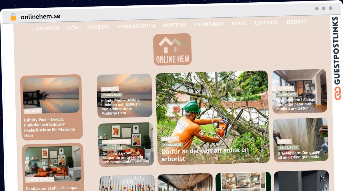 Publish Guest Post on onlinehem.se