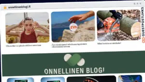 Publish Guest Post on onnellinenblogi.fi