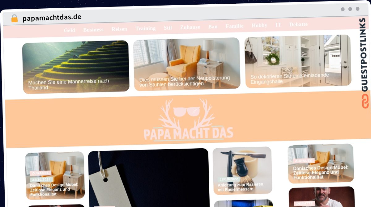 Publish Guest Post on papamachtdas.de