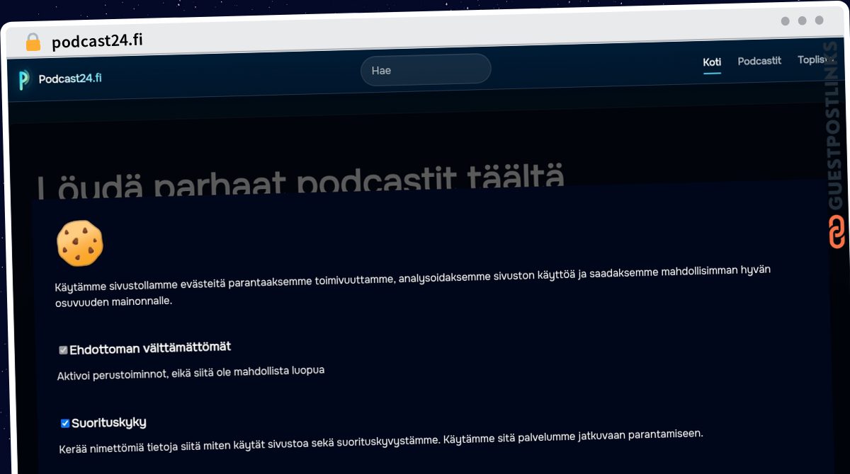 Publish Guest Post on podcast24.fi