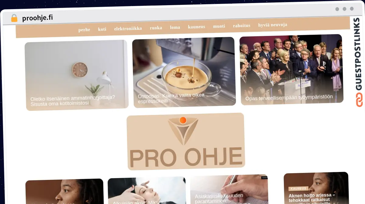 Publish Guest Post on proohje.fi