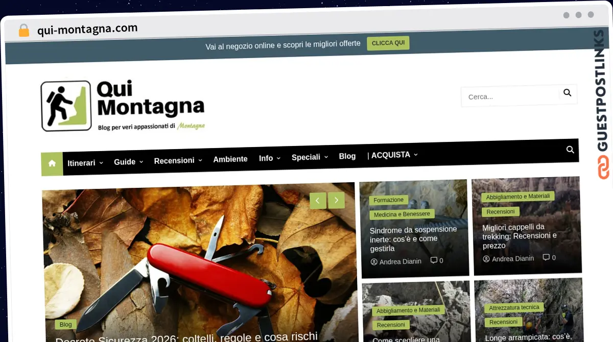 Publish Guest Post on qui-montagna.com