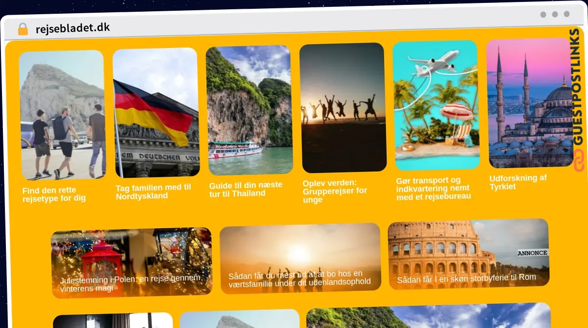 Publish Guest Post on rejsebladet.dk