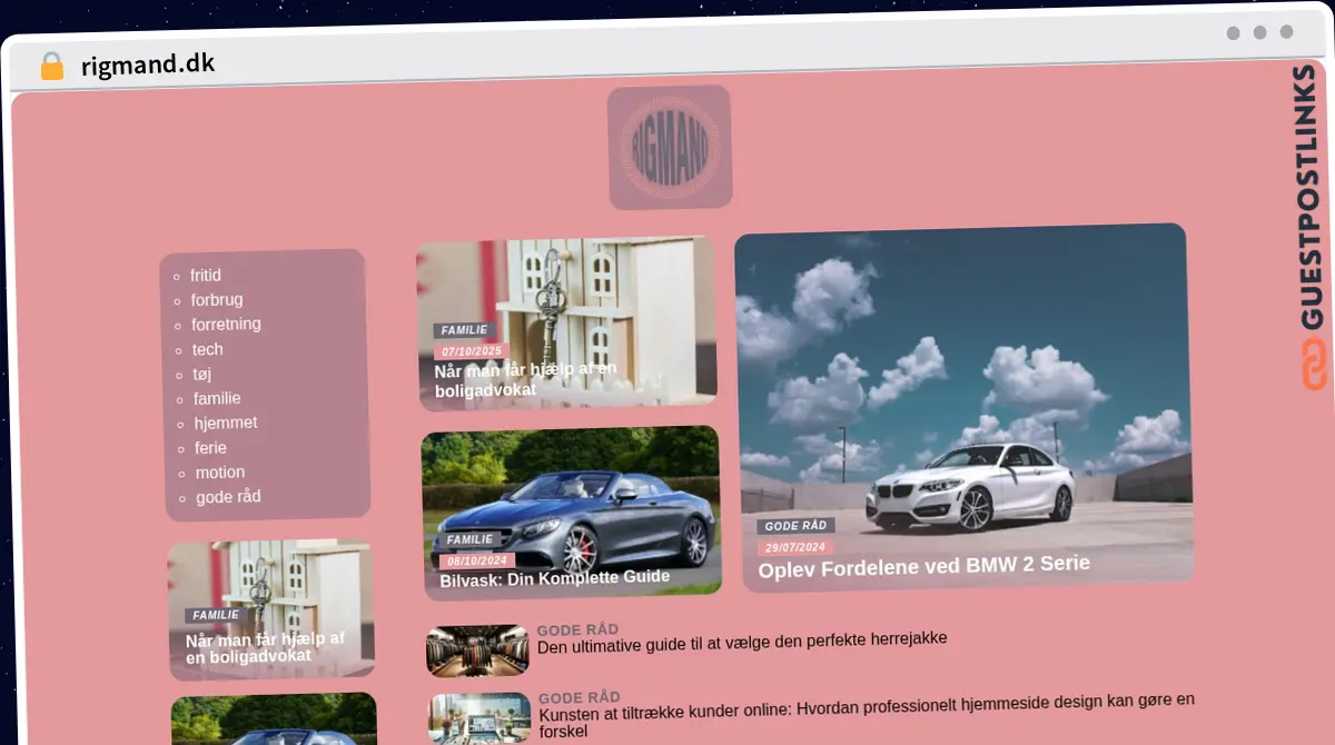 Publish Guest Post on rigmand.dk