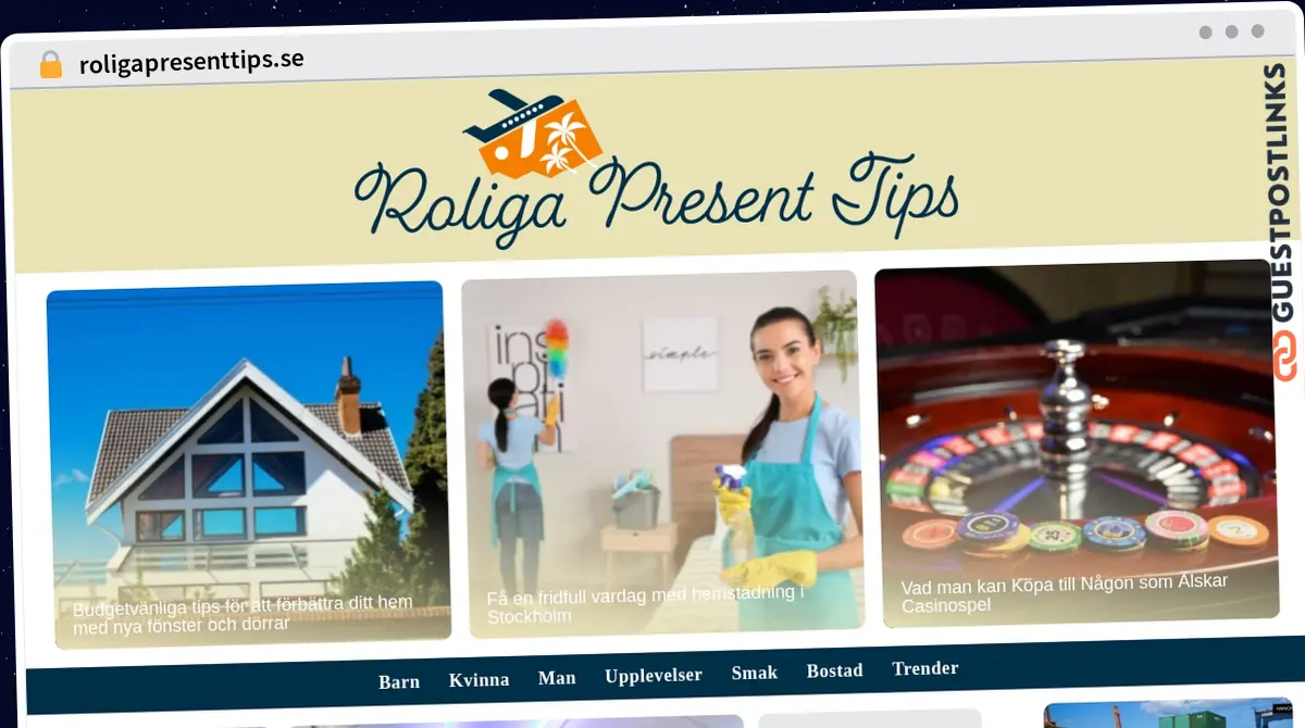 Publish Guest Post on roligapresenttips.se