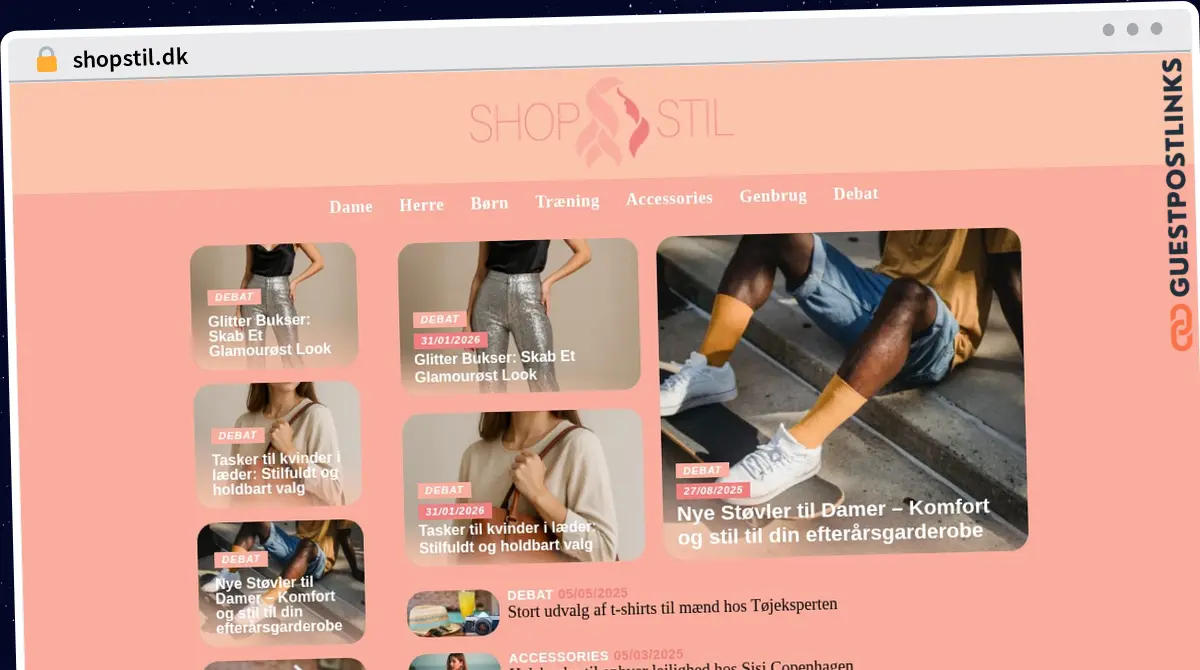 Publish Guest Post on shopstil.dk