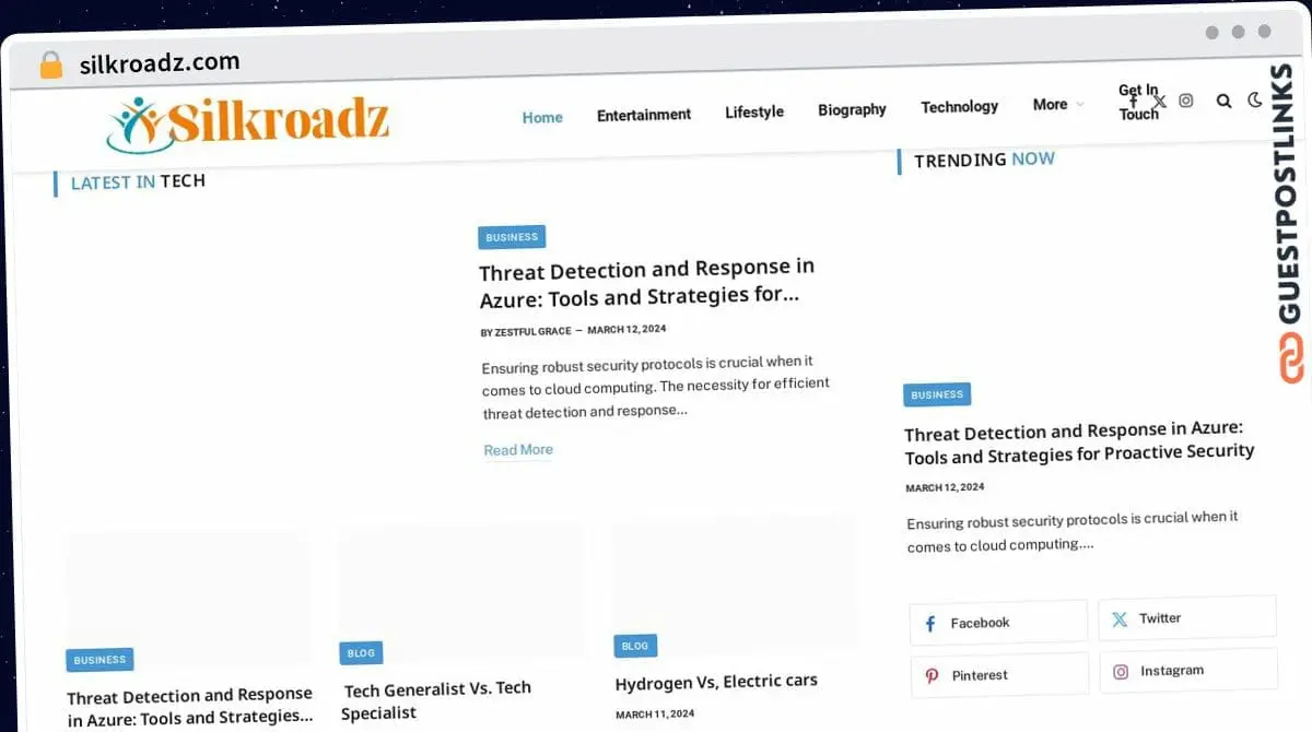 Publish Guest Post on silkroadz.com