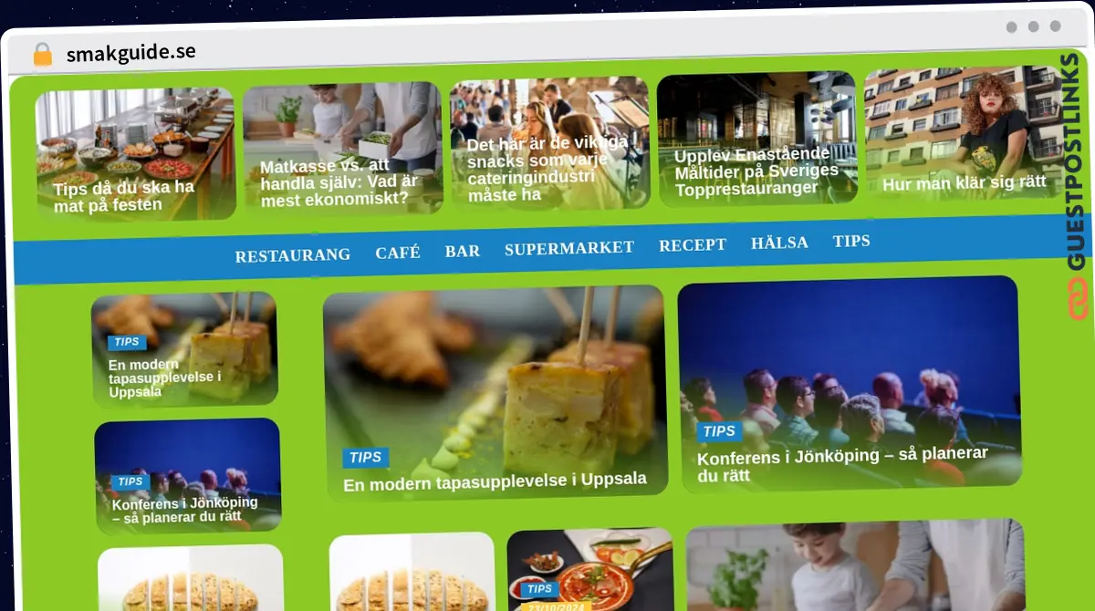 Publish Guest Post on smakguide.se