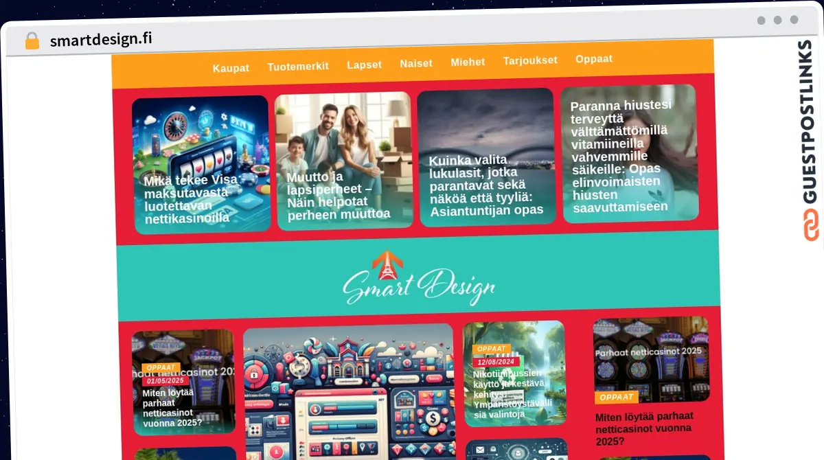 Publish Guest Post on smartdesign.fi