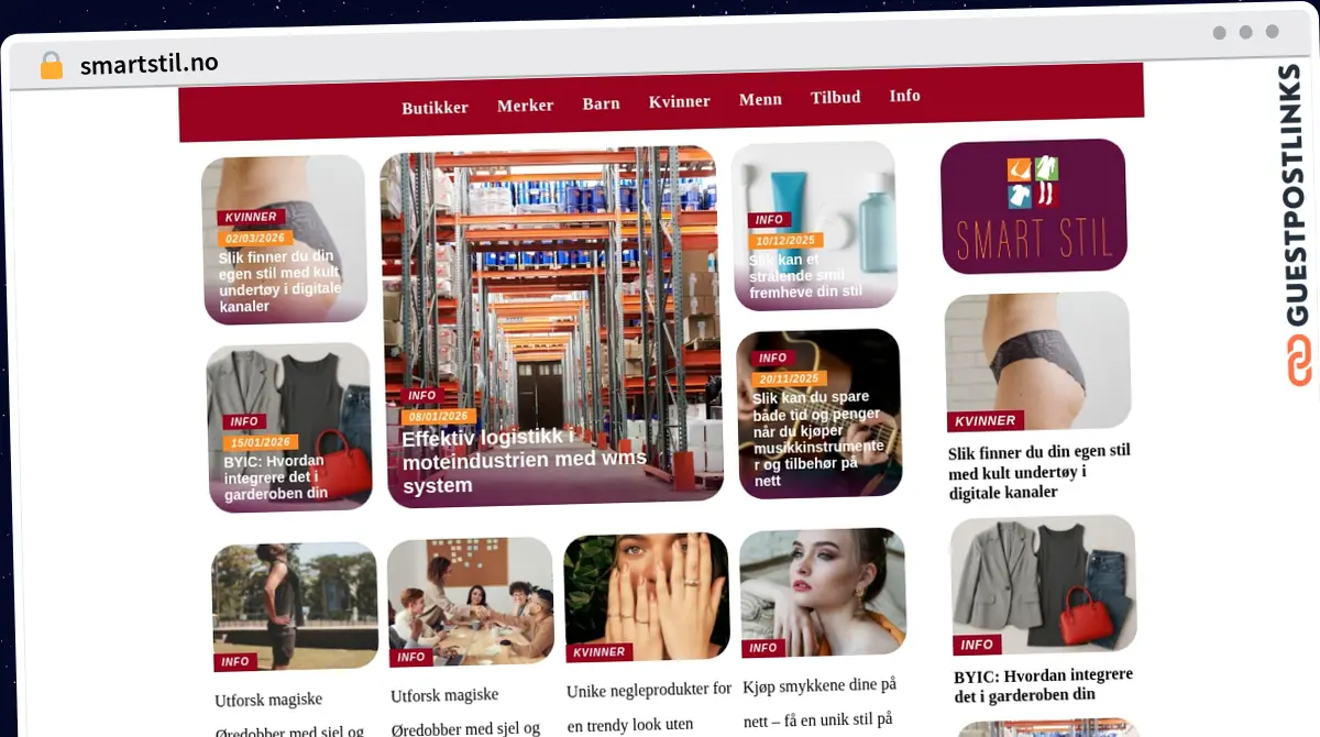 Publish Guest Post on smartstil.no