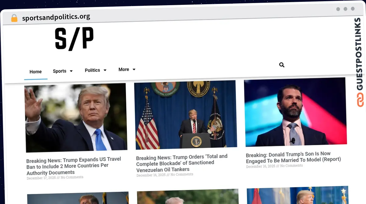 Publish Guest Post on sportsandpolitics.org