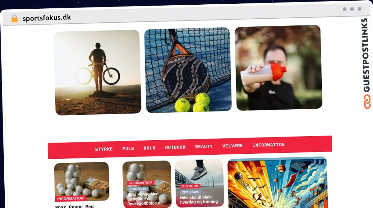 Publish Guest Post on sportsfokus.dk