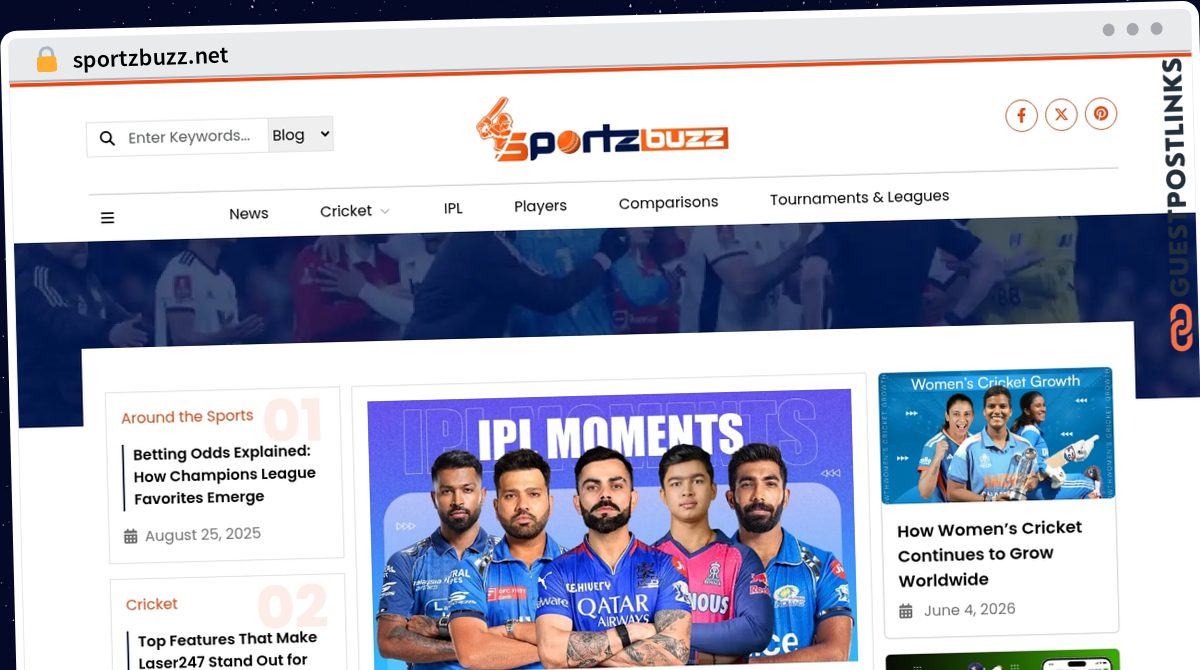 Publish Guest Post on sportzbuzz.net