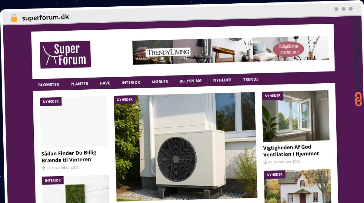 Publish Guest Post on superforum.dk