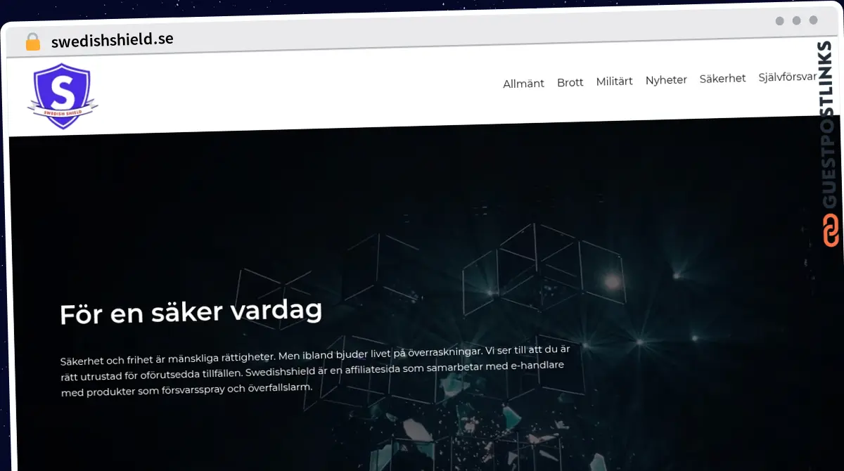 Publish Guest Post on swedishshield.se