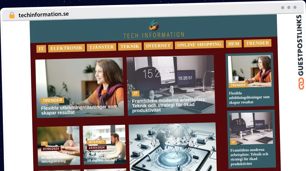 Publish Guest Post on techinformation.se