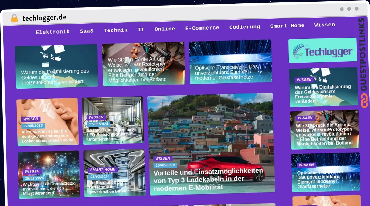 Publish Guest Post on techlogger.de
