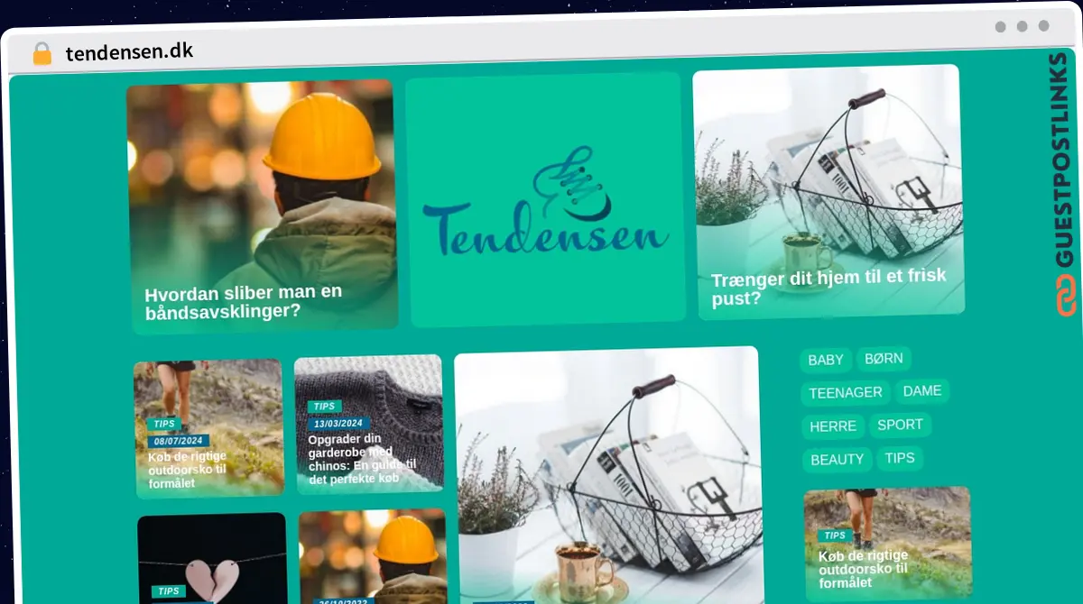 Publish Guest Post on tendensen.dk