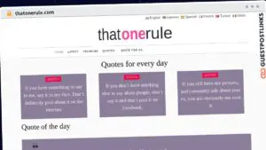 Publish Guest Post on thatonerule.com