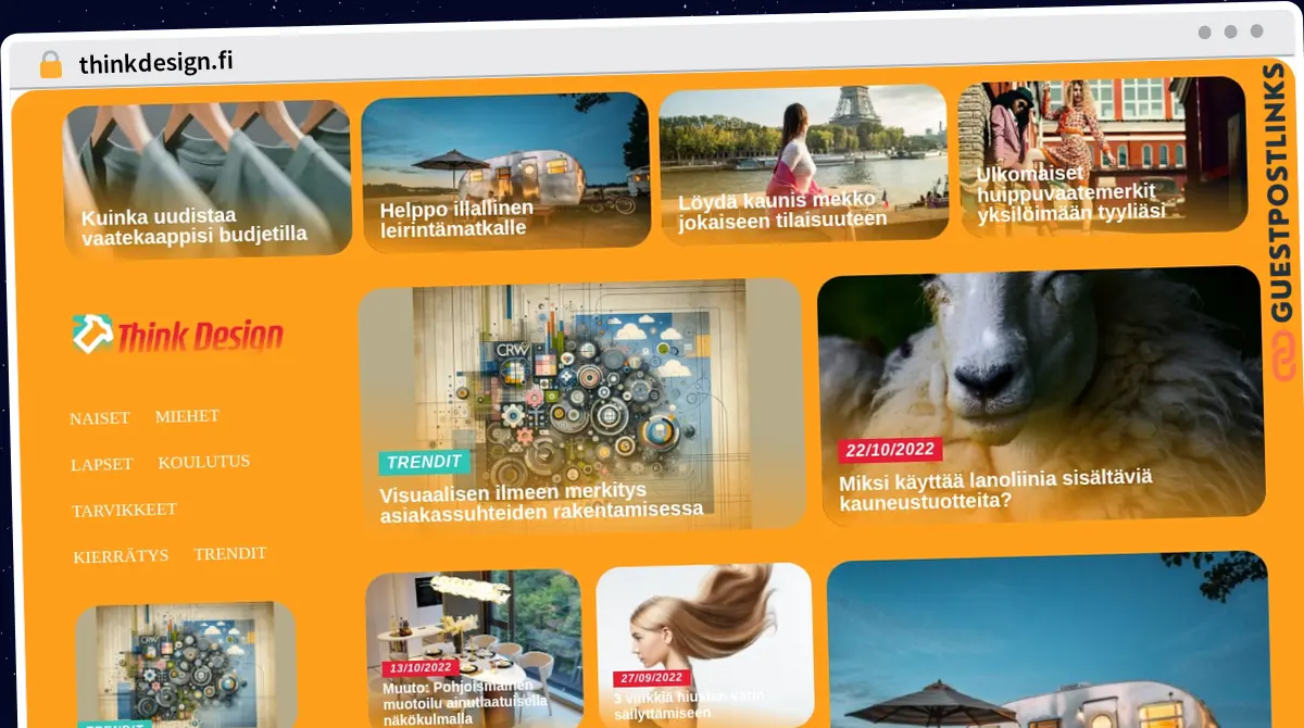 Publish Guest Post on thinkdesign.fi