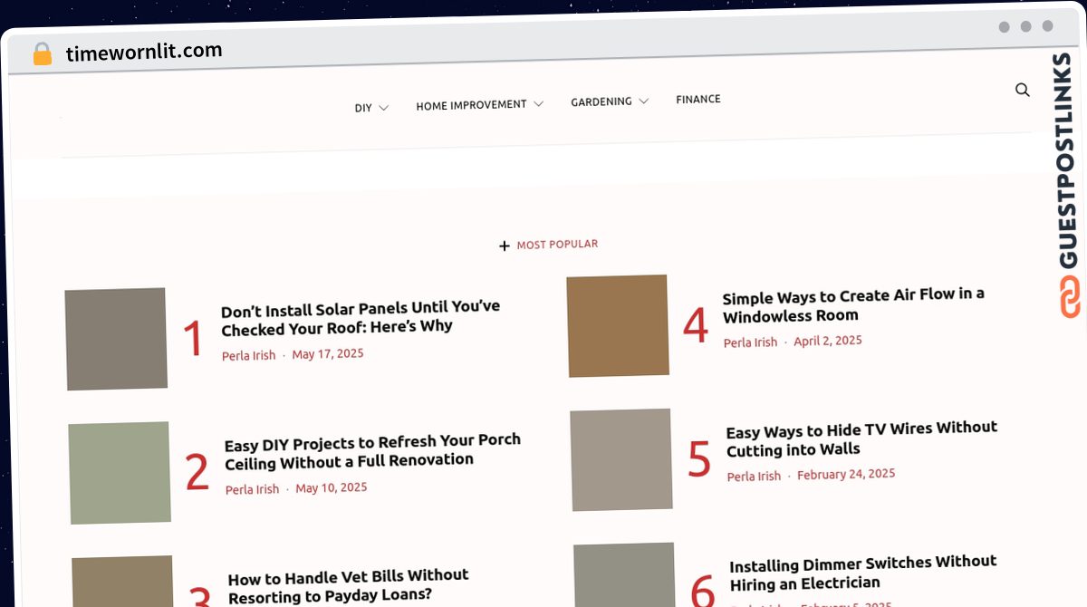 Publish Guest Post on timewornlit.com