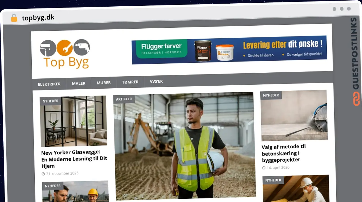 Publish Guest Post on topbyg.dk
