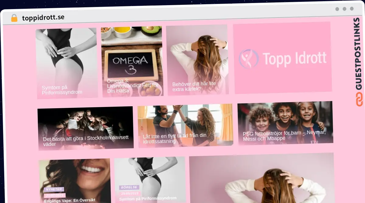 Publish Guest Post on toppidrott.se