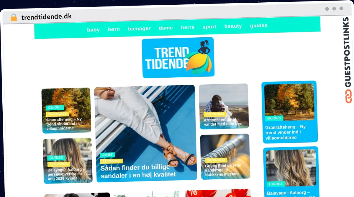 Publish Guest Post on trendtidende.dk