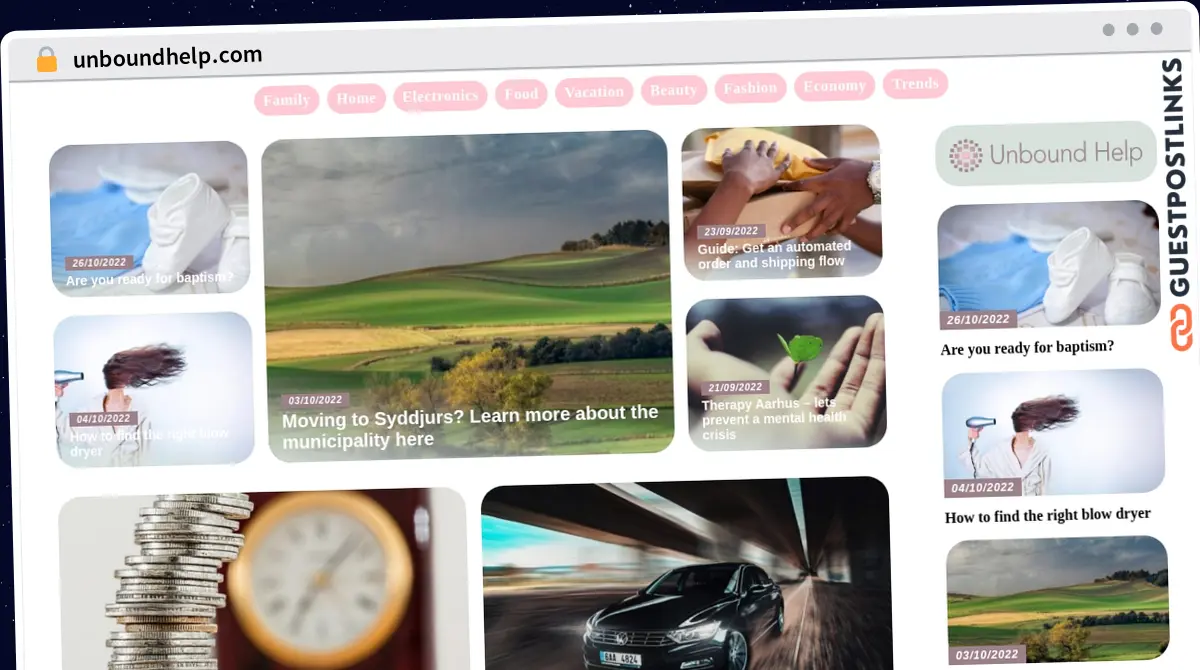 Publish Guest Post on unboundhelp.com