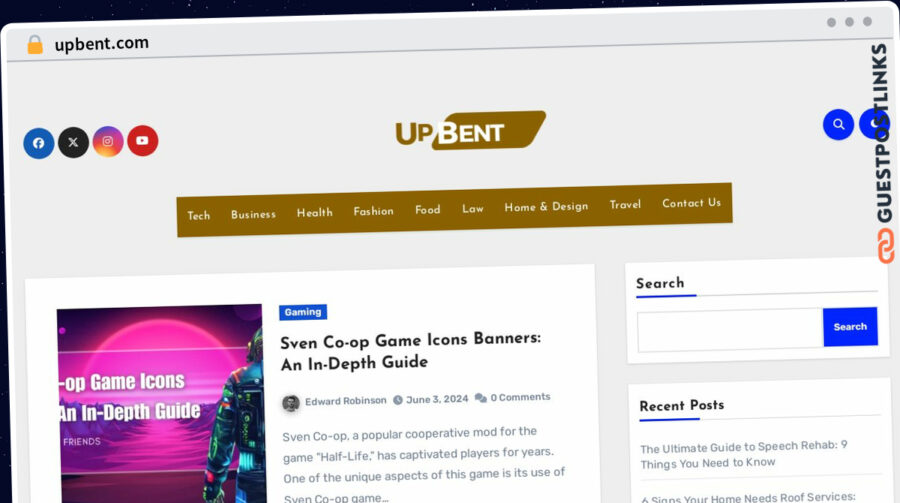 Publish Guest Post on upbent.com