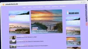 Publish Guest Post on urlaubshacks.de
