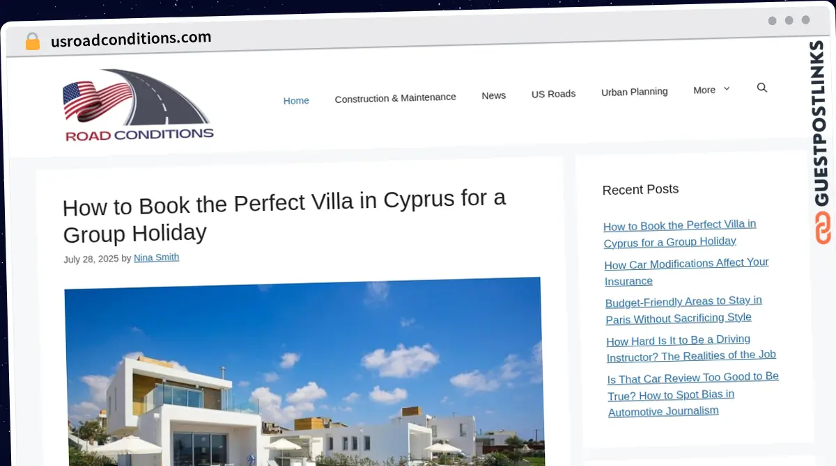 Publish Guest Post on usroadconditions.com