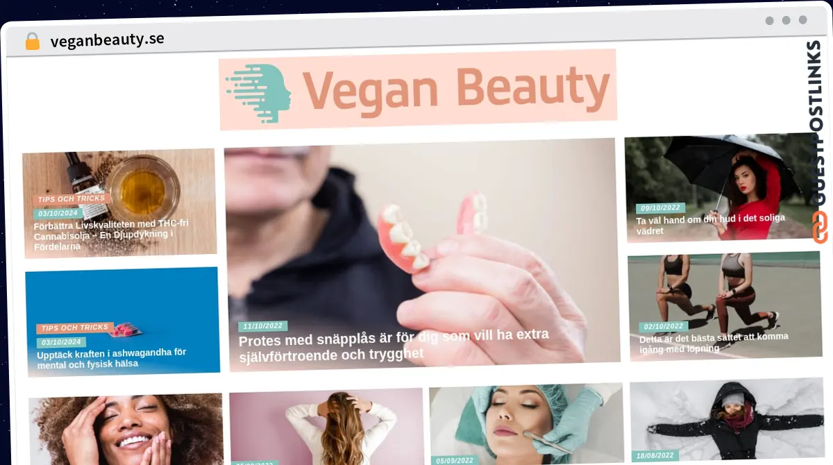 Publish Guest Post on veganbeauty.se