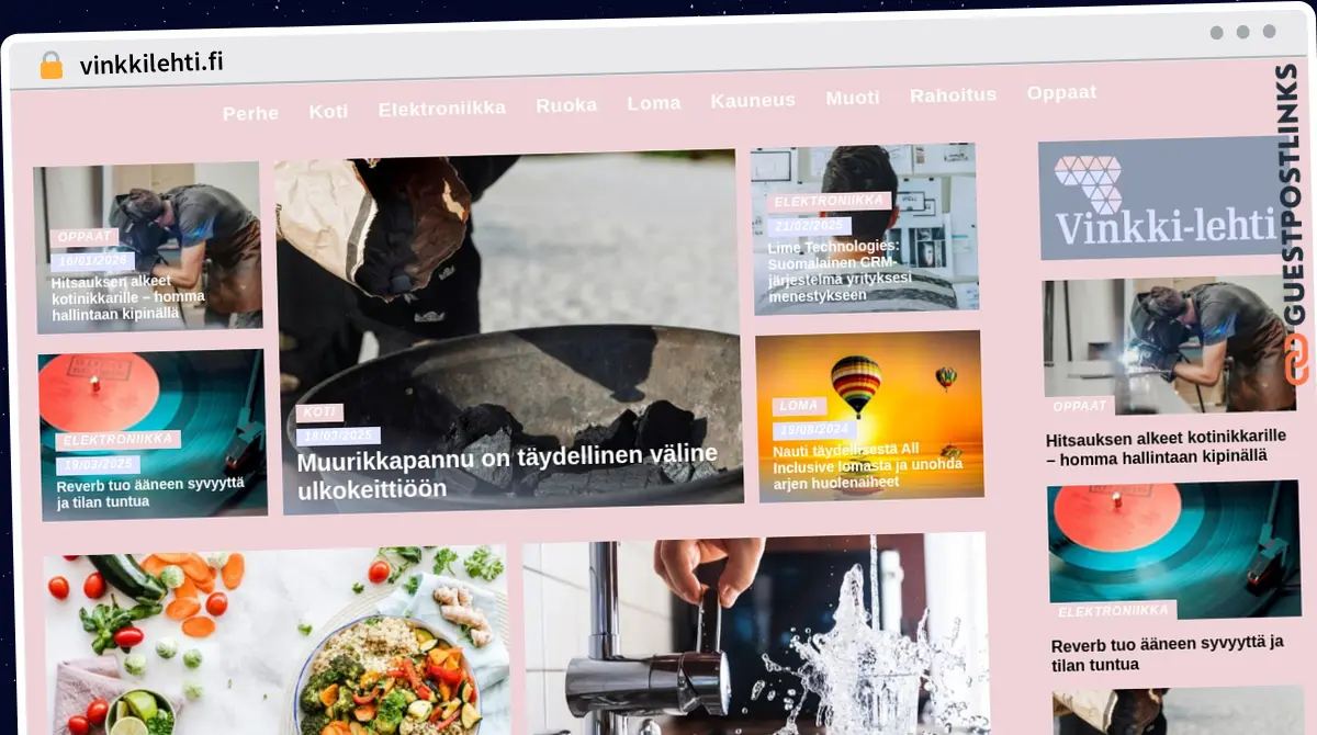 Publish Guest Post on vinkkilehti.fi