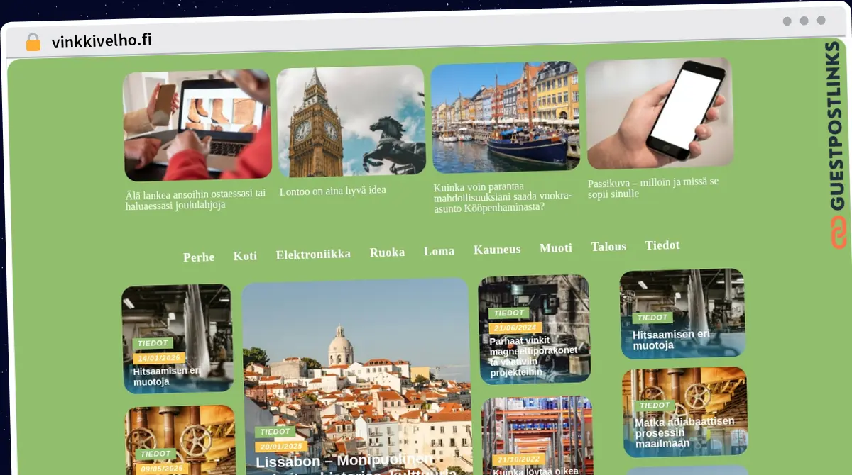 Publish Guest Post on vinkkivelho.fi