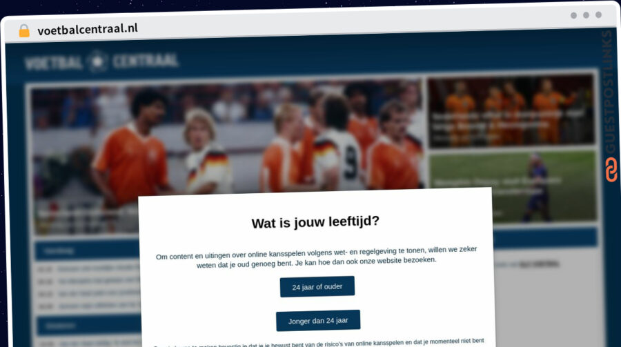 Publish Guest Post on voetbalcentraal.nl