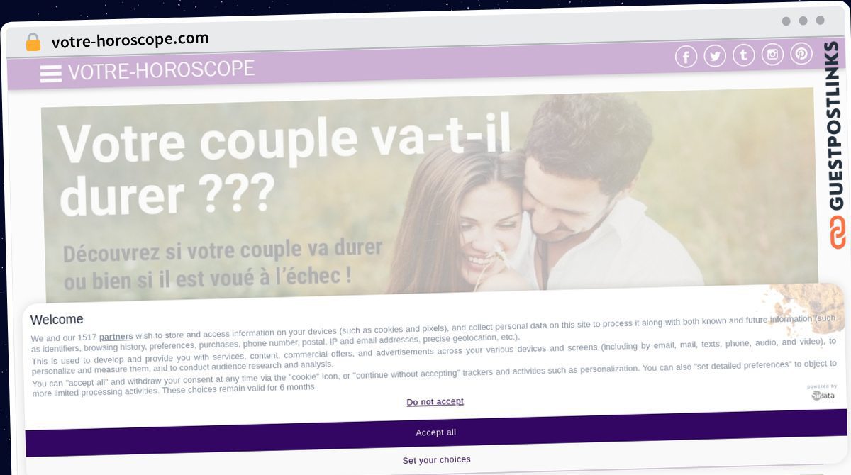 Publish Guest Post on votre-horoscope.com