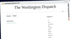 Publish Guest Post on washingtondispatch.com
